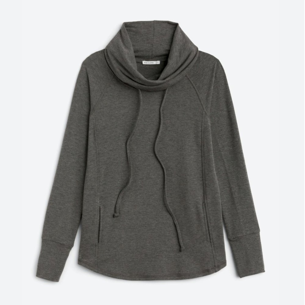 Pink Clover Dark Grey Pullover Sweater